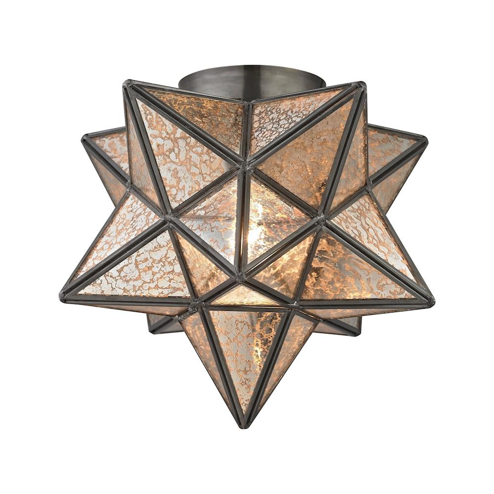 ELK Lighting 1145-004 Moravian Star Flush Mount - Bronze