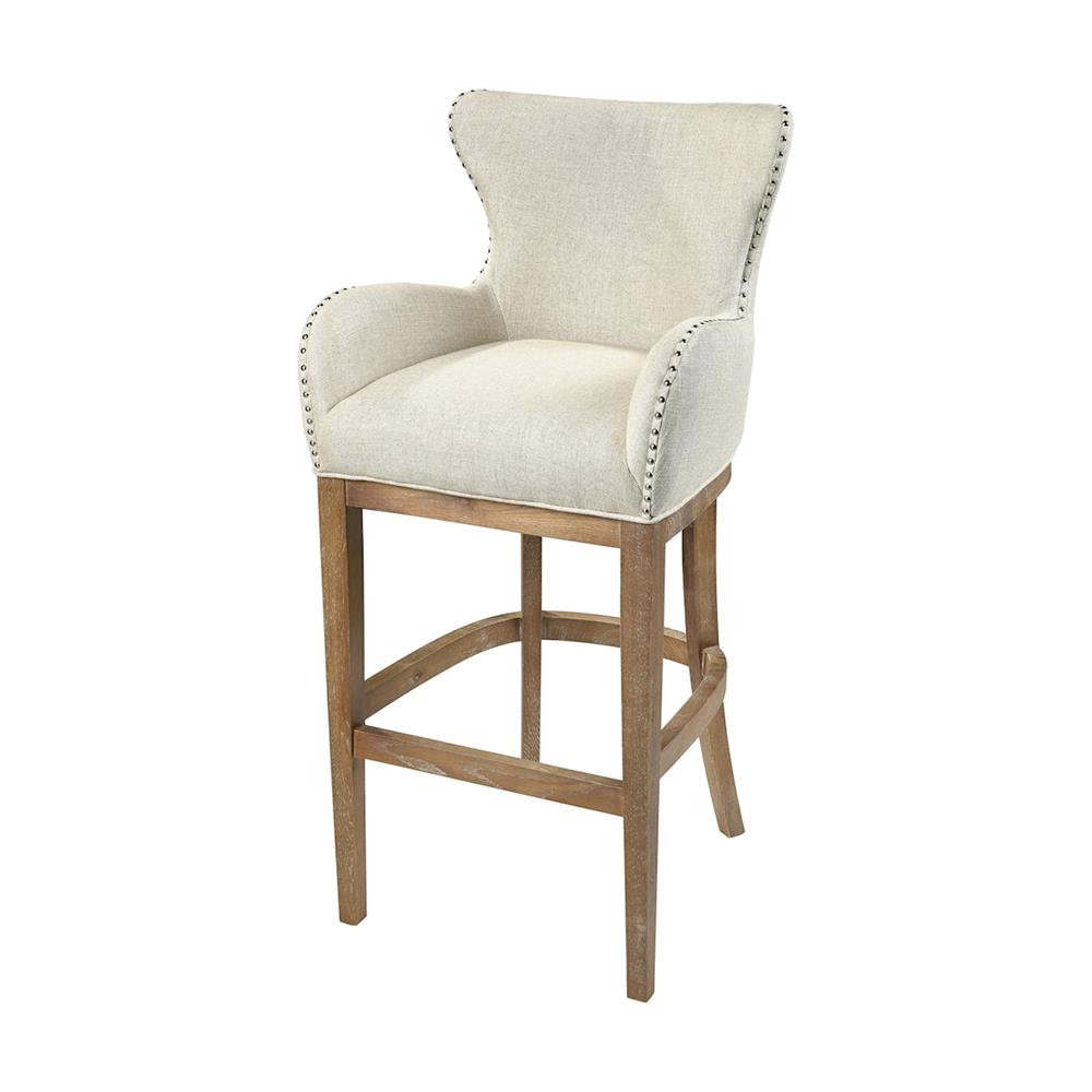 ELK Home 1204-032 Roxie Cream Linen Bar chair