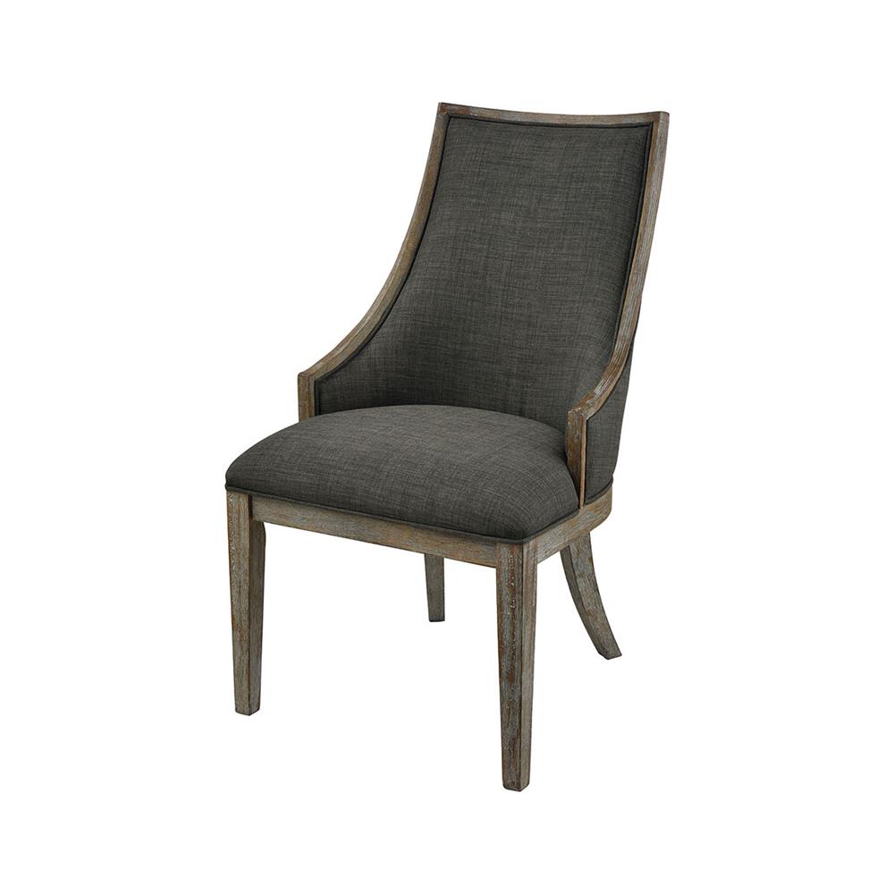 ELK Home 1204-063 Five Boroughs Side Chair In Reclaimed Brown, Grey Wood And Forest Floor Linen