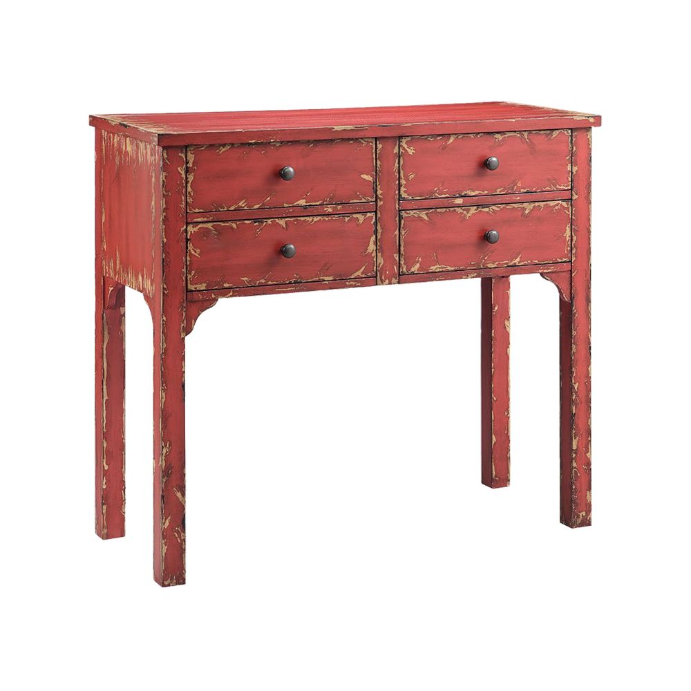 Elk Home 13370 Wilber 4-Drawer Console - Brick Red