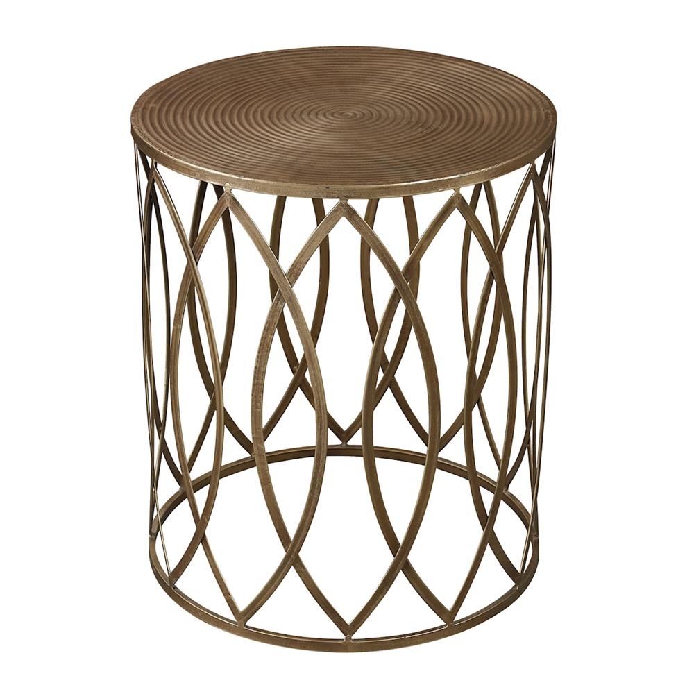 ELK Home 138-009 Sutton-Accent Table In Gold Leaf in Gold Paint With Champagne Antique