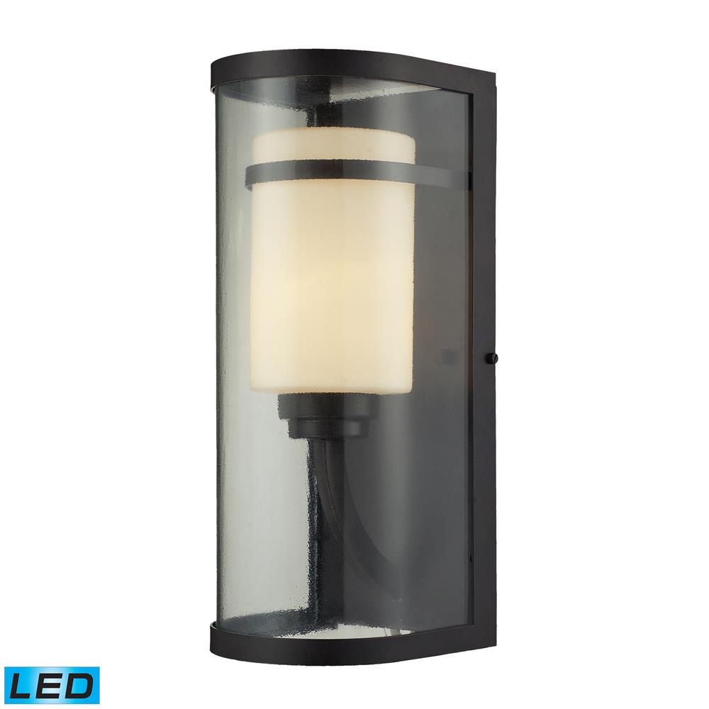 ELK Lighting 14102/1-LED Caldwell Collection Outdoor Wall Sconce in Oiled Bronze (LED)