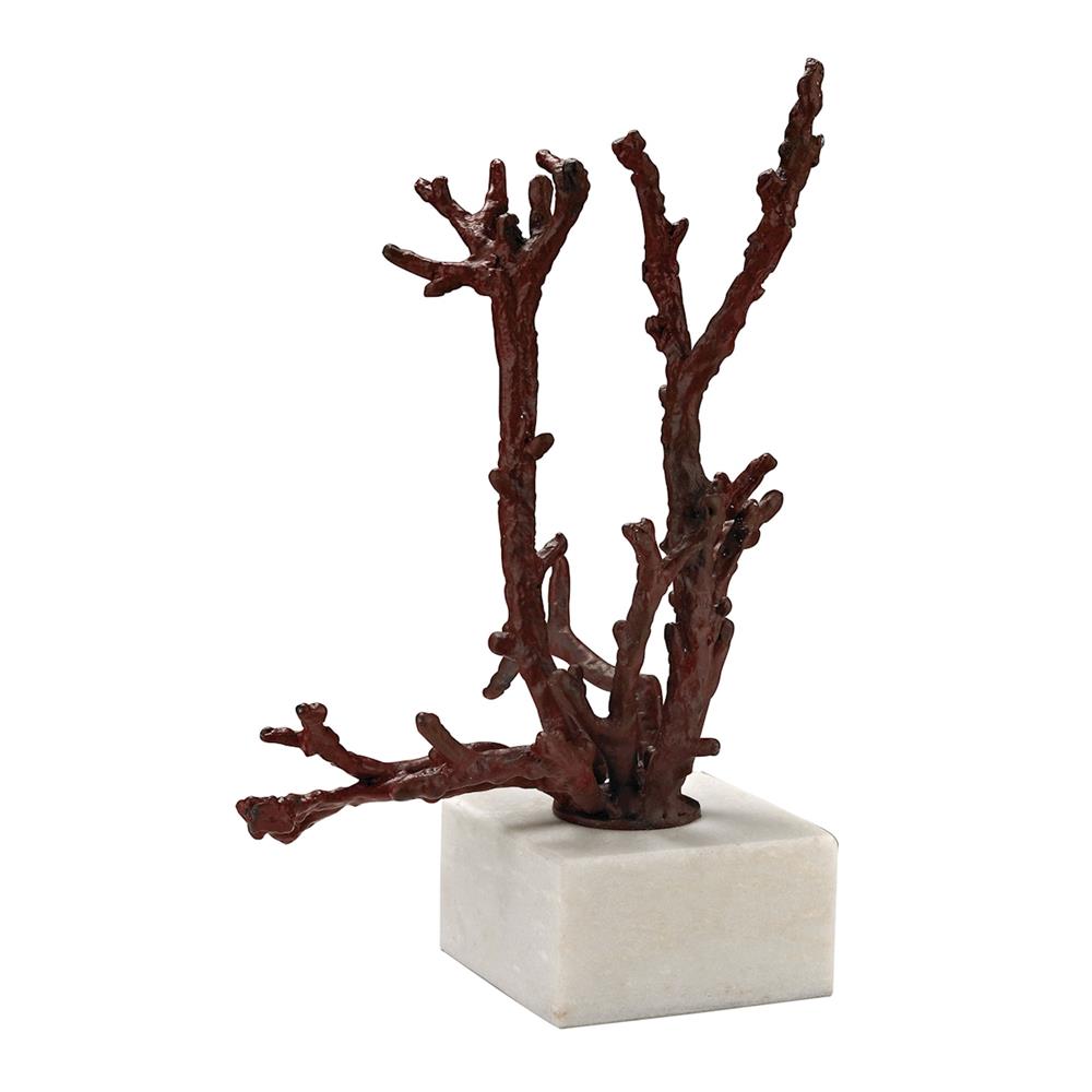 ELK Home 148027 Staghorn Coral Sculpture in Red