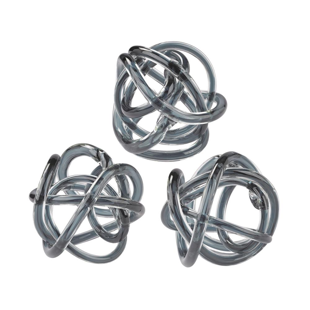 ELK Home 154-019/S3 Grey Glass Knot in Grey
