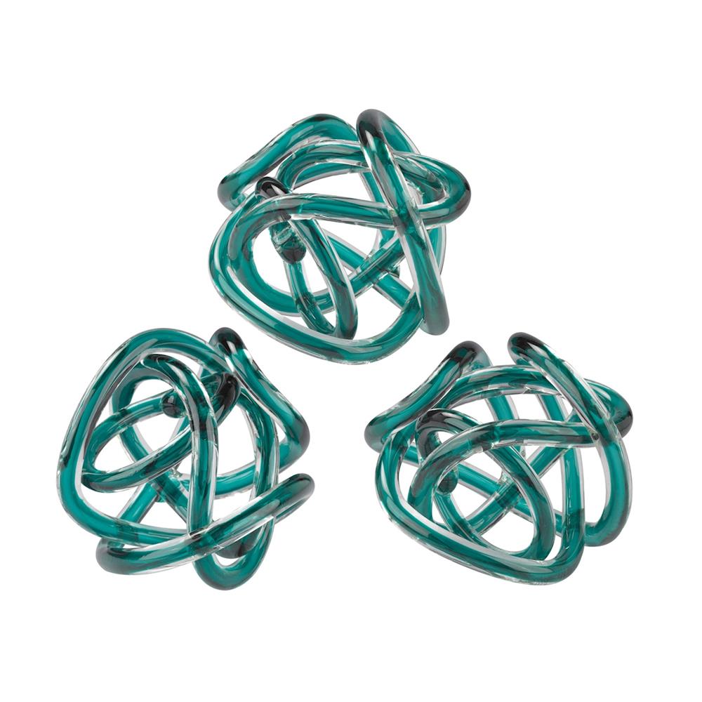 ELK Home 154-020/S3 Aqua Glass Knot in Aqua