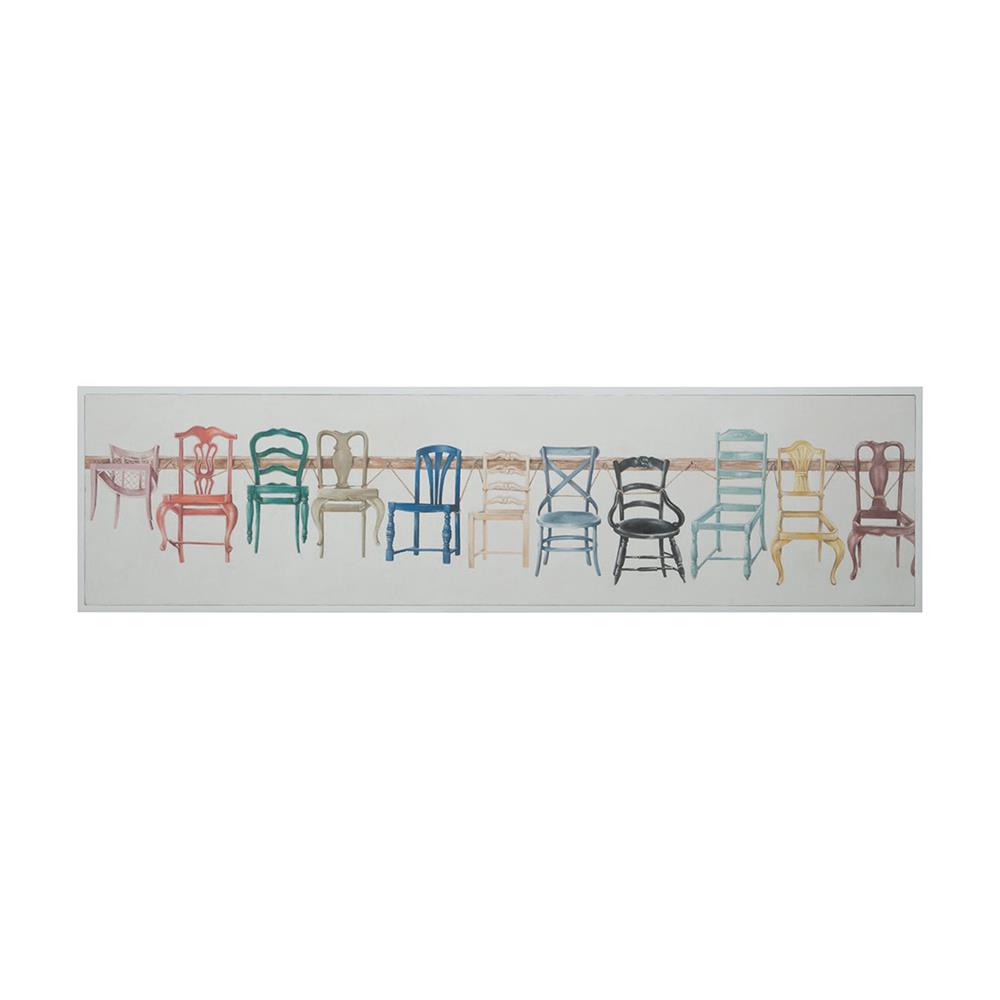 ELK Home 1617010 Wall Art Chair Display - Handpainted Art On Canvas