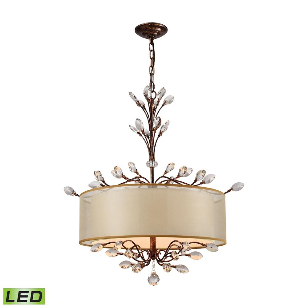 ELK Lighting 16292/4-LED Asbury 4 Light LED Chandelier In Spanish Bronze