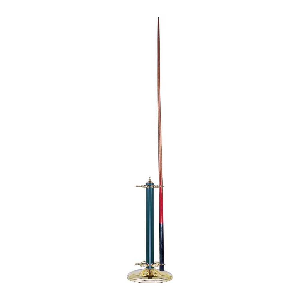 ELK Lighting 169-PBG CASUAL TRADITIONS CUE STAND POLISHED BRASS GREEN