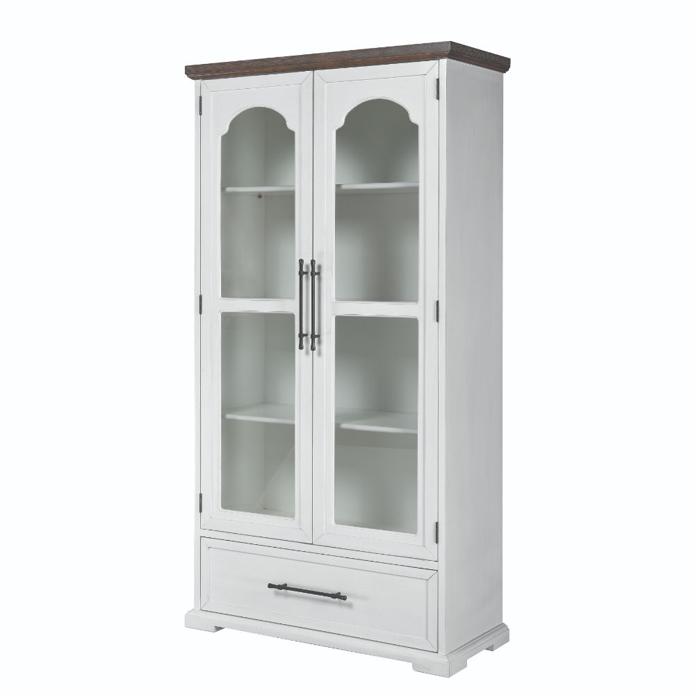Elk Home 17221 Locksmith Cabinet with Bookcase - Off White