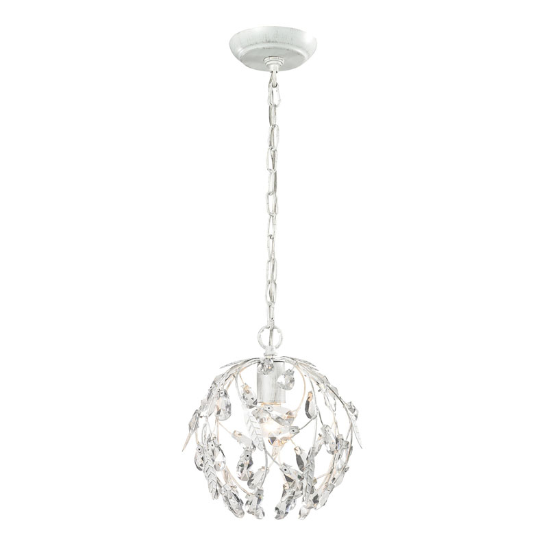 ELK Lighting 18123/1 Circeo Collection 1 light mini pendant in Antique White