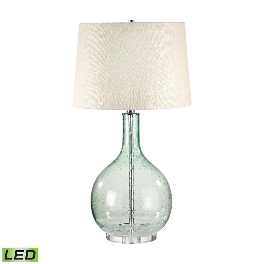 ELK Lighting 230G-LED Green Seed Glass LED Table Lamp