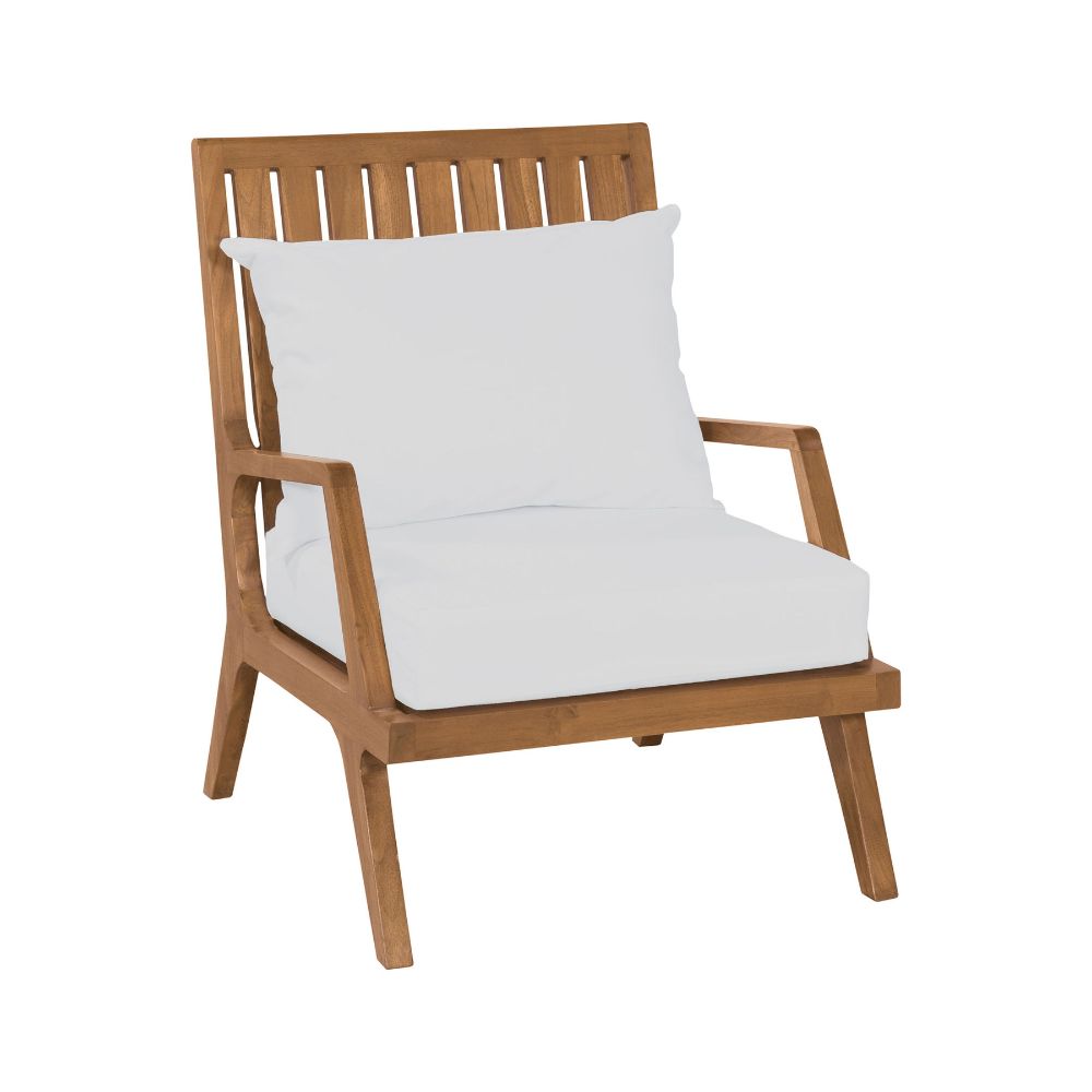 Elk Home 2317012S-WO Teak Patio Lounge Chair Cushions in White