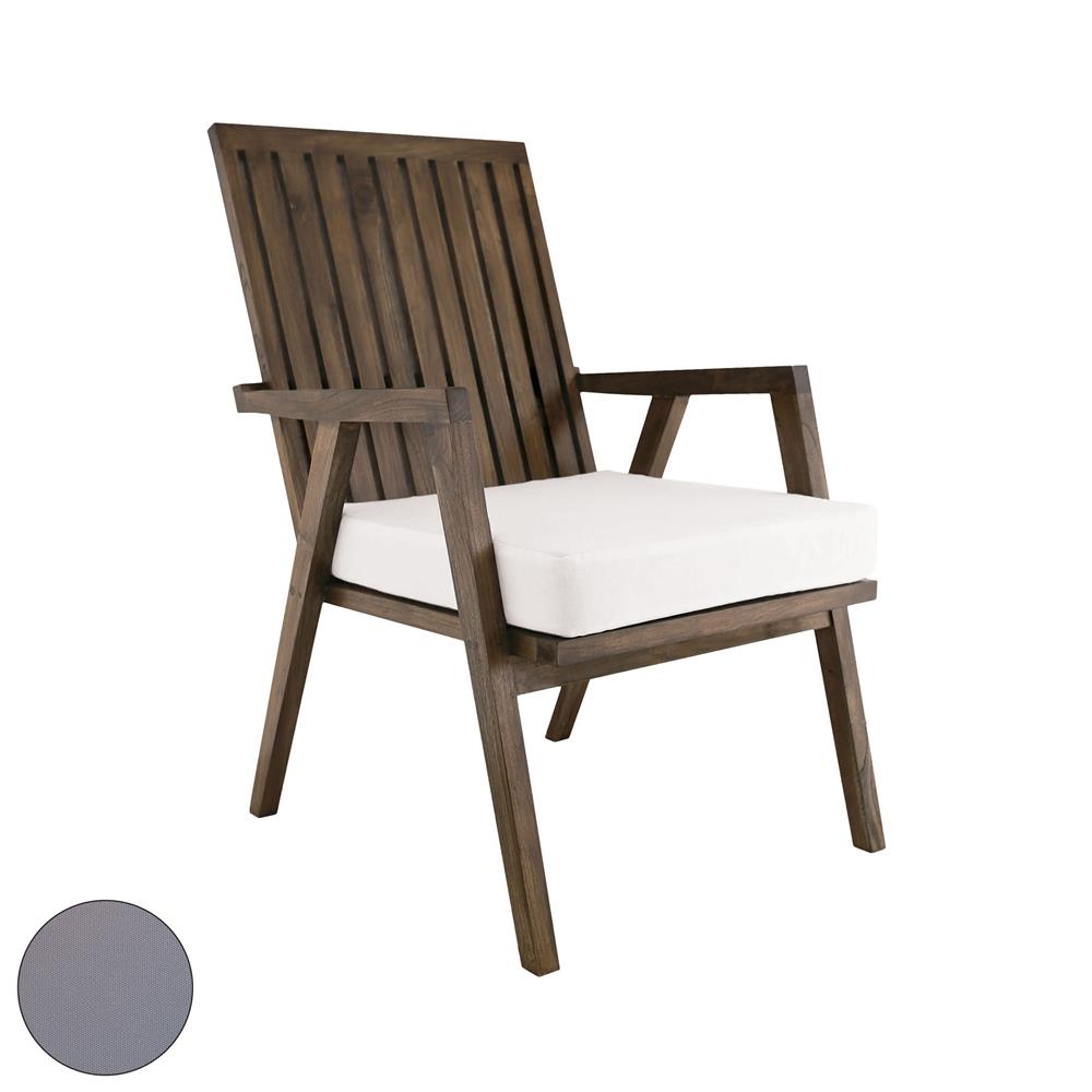 ELK Home 2317014GO Teak Garden Patio Chair Cushion In Grey