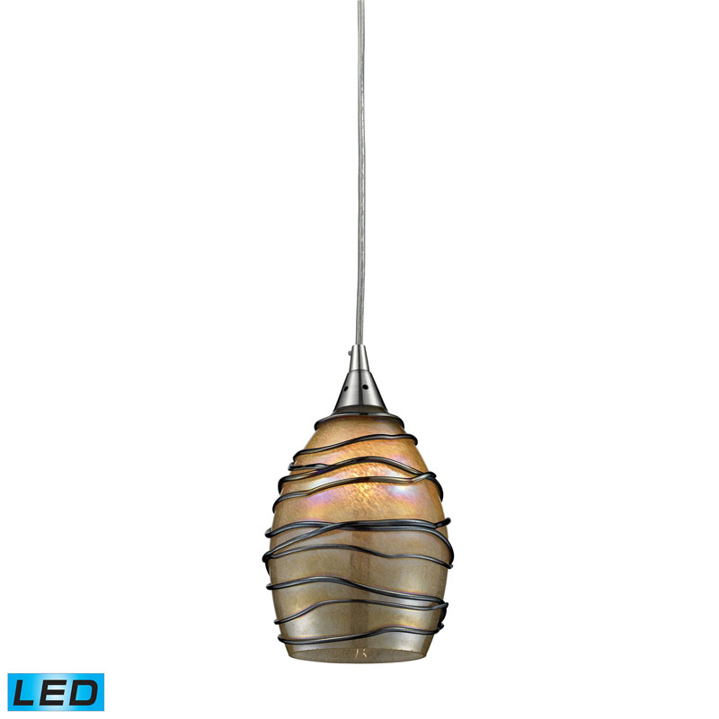 ELK Lighting 31142/1-LED 1- Light Pendant In Satin Nickel - LED