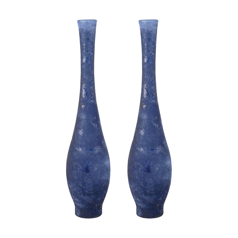 ELK Home 316135/S2 Atlas Vase (19.5-inch) - Textured Marina in Blue