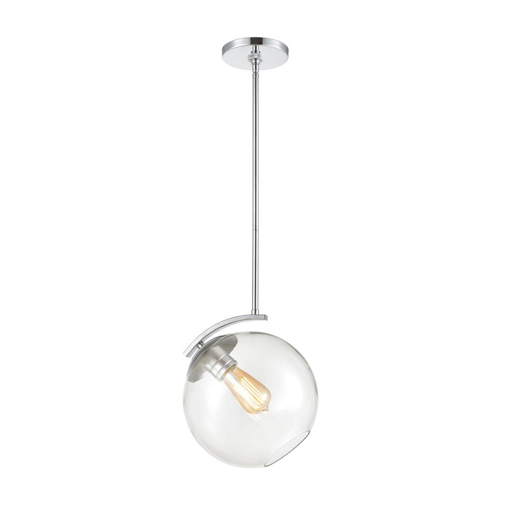 ELK Lighting 32361/1 Collective 1-Light Mini Pendant in Polished Chrome with Clear Glass