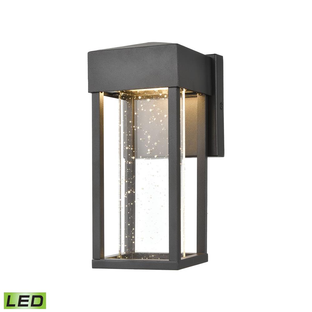 Elk Lighting 45279/LED Emode 1-Light Sconce in Matte Black with Seeded Crystal