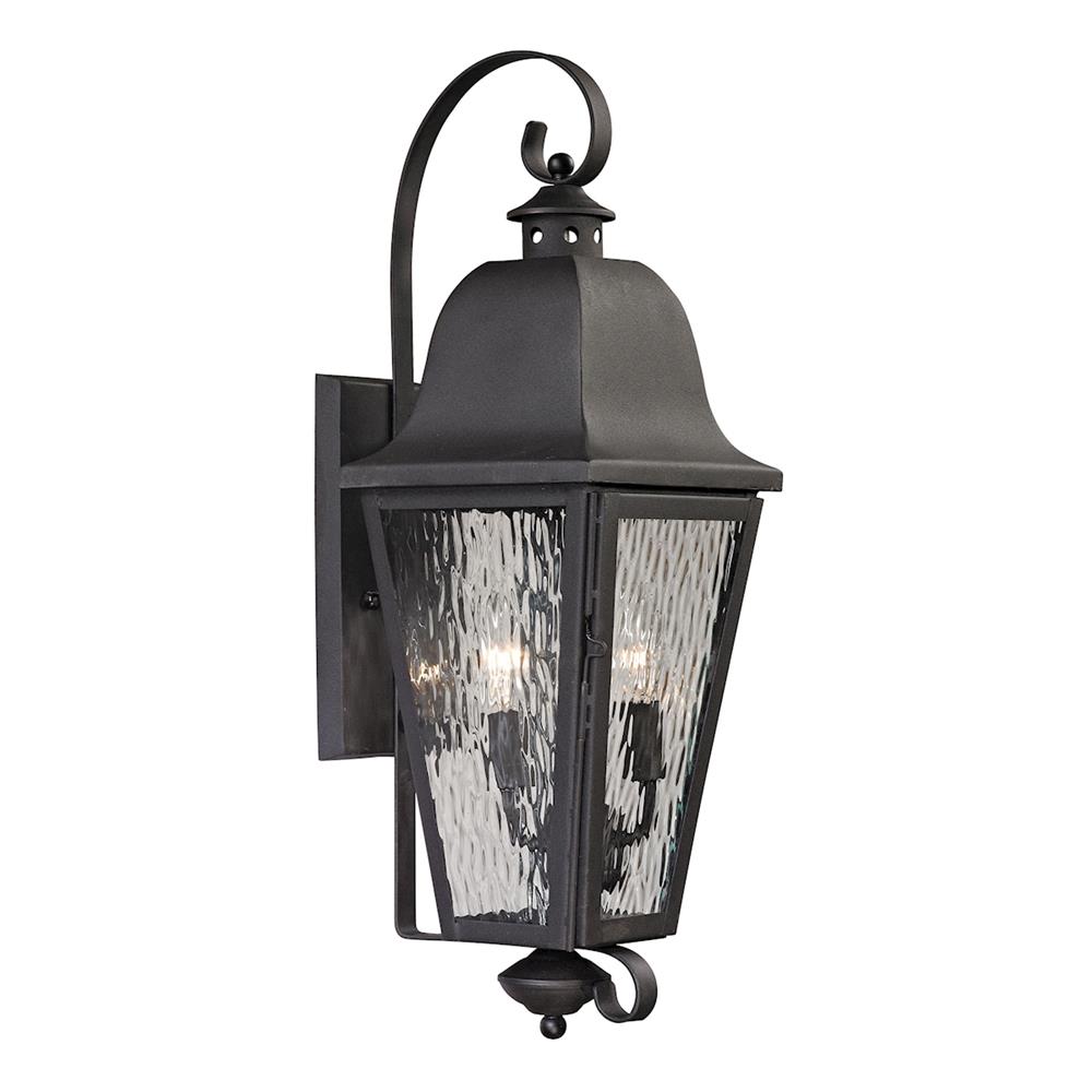 ELK Lighting 47101/2 Forged Brookridge Collection 2 light outdoor sconce in Charcoal