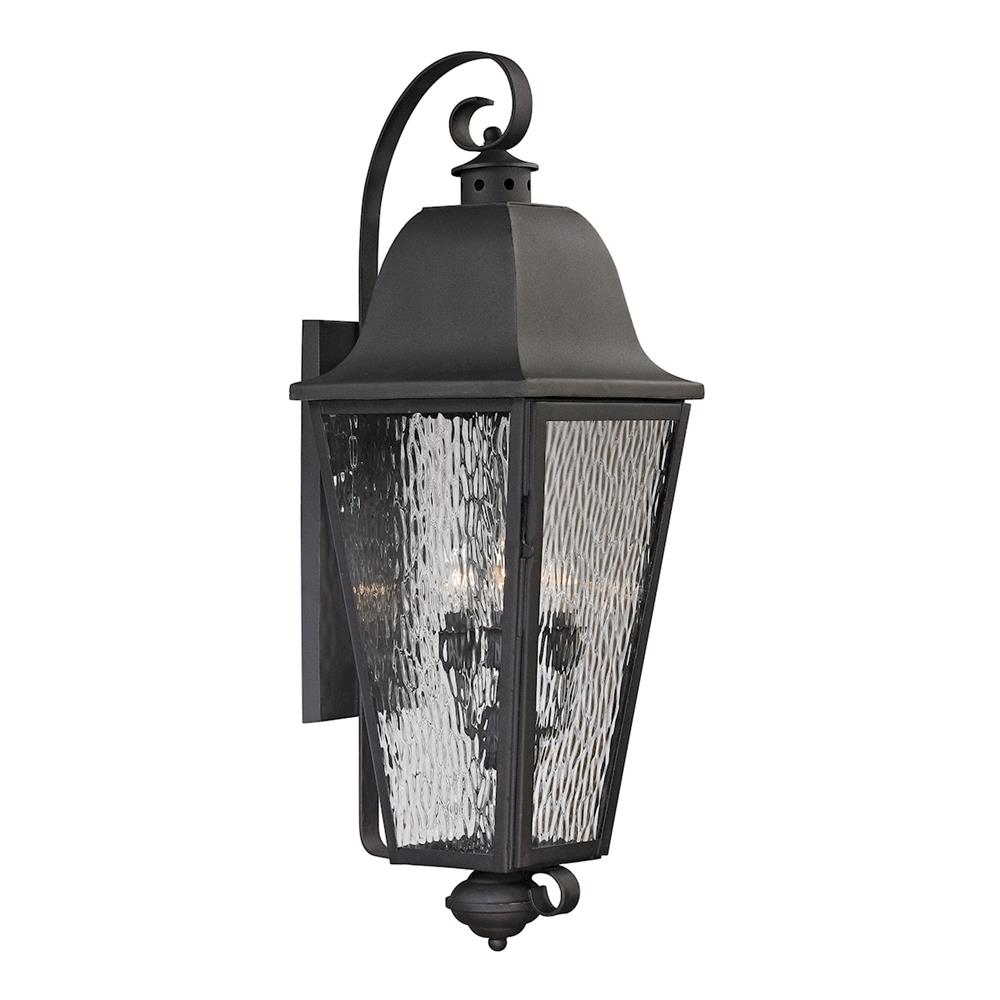 ELK Lighting 47103/4 Forged Brookridge Collection 4 light outdoor sconce in Charcoal