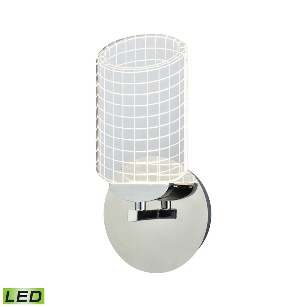 ELK Lighting 54020/LED Lightlines LED Wall Sconce In Polished Chrome With Clear Acrylic
