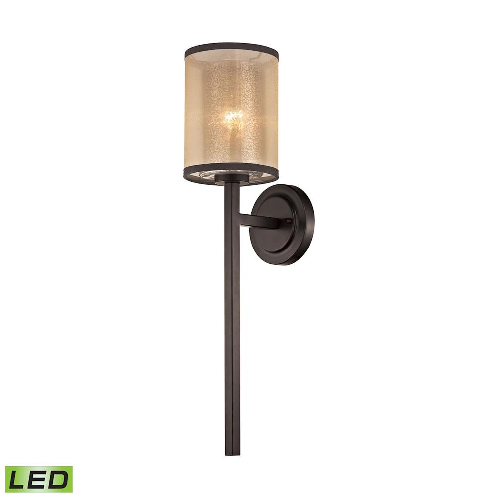ELK Lighting 57023/1-LED Diffusion 1 Light LED Wall Sconce In Oil Rubbed Bronze
