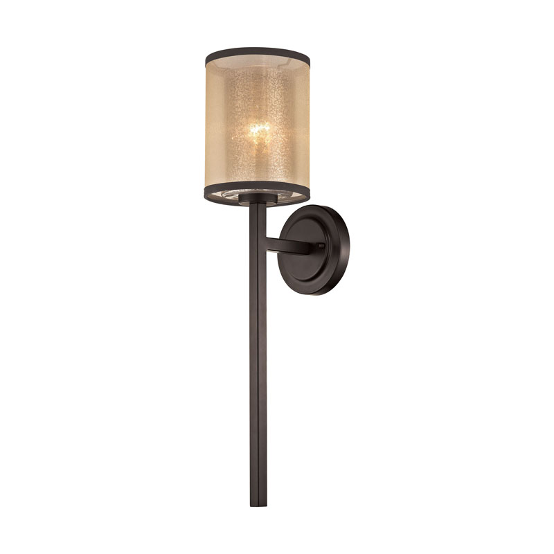 ELK Lighting 57023/1 Diffusion 1 Light Wall Sconce In Oil Rubbed Bronze