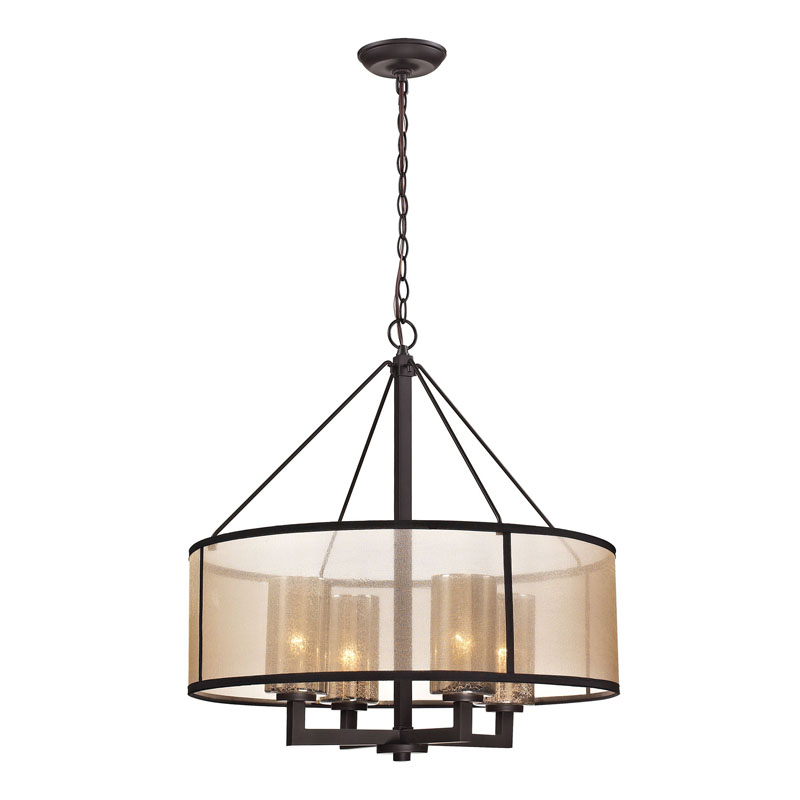 ELK Lighting 57027/4 Diffusion Collection 4 light chandelier in Oil Rubbed Bronze