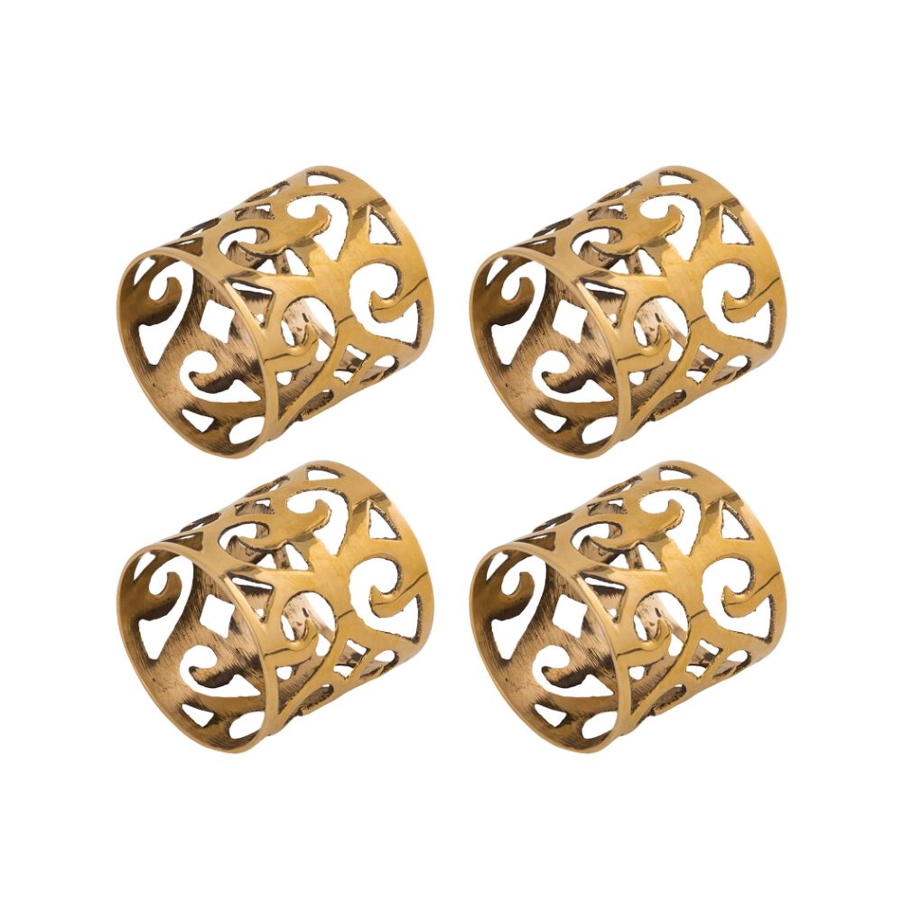 ELK Home 626739/S4 Classique Napkin Rings (Set of 4) in Brass