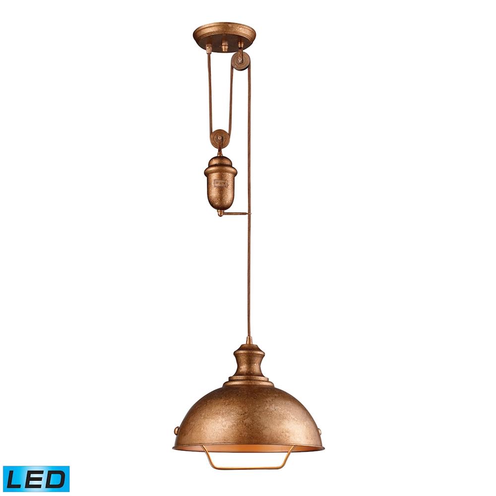 ELK Lighting 65061-1-LED Farmhouse Bellwether Copper Pendant - LED