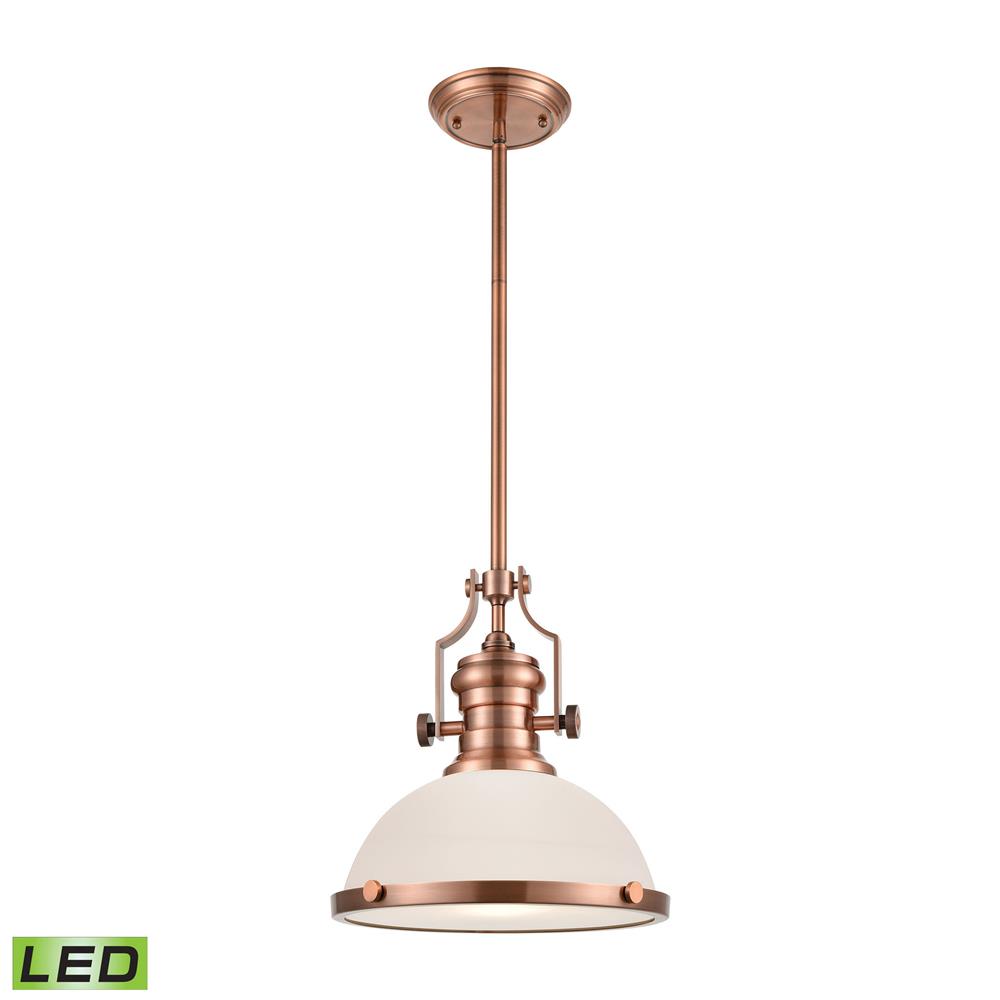 ELK Lighting 66143-1-LED Chadwick 1-Light Pendant In Antique Copper - LED