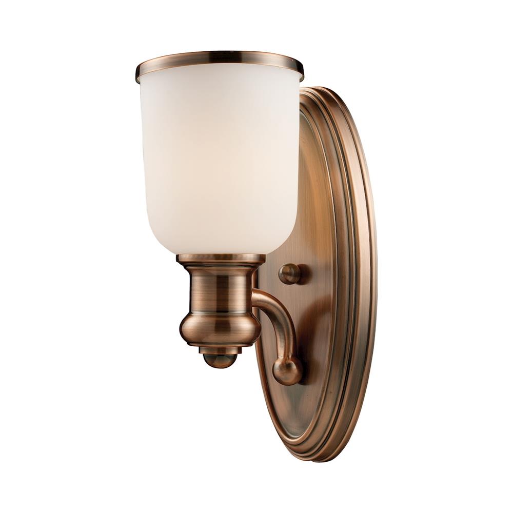 ELK Lighting 66180-1 Brooksdale 1-Light Sconce In Antique Copper