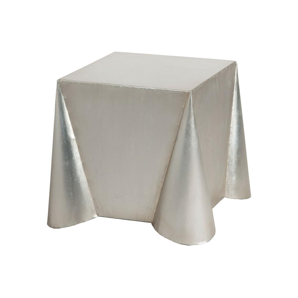ELK Home 7117006 Tin Covered Tin Covered Side Table In Antique Silver Leaf