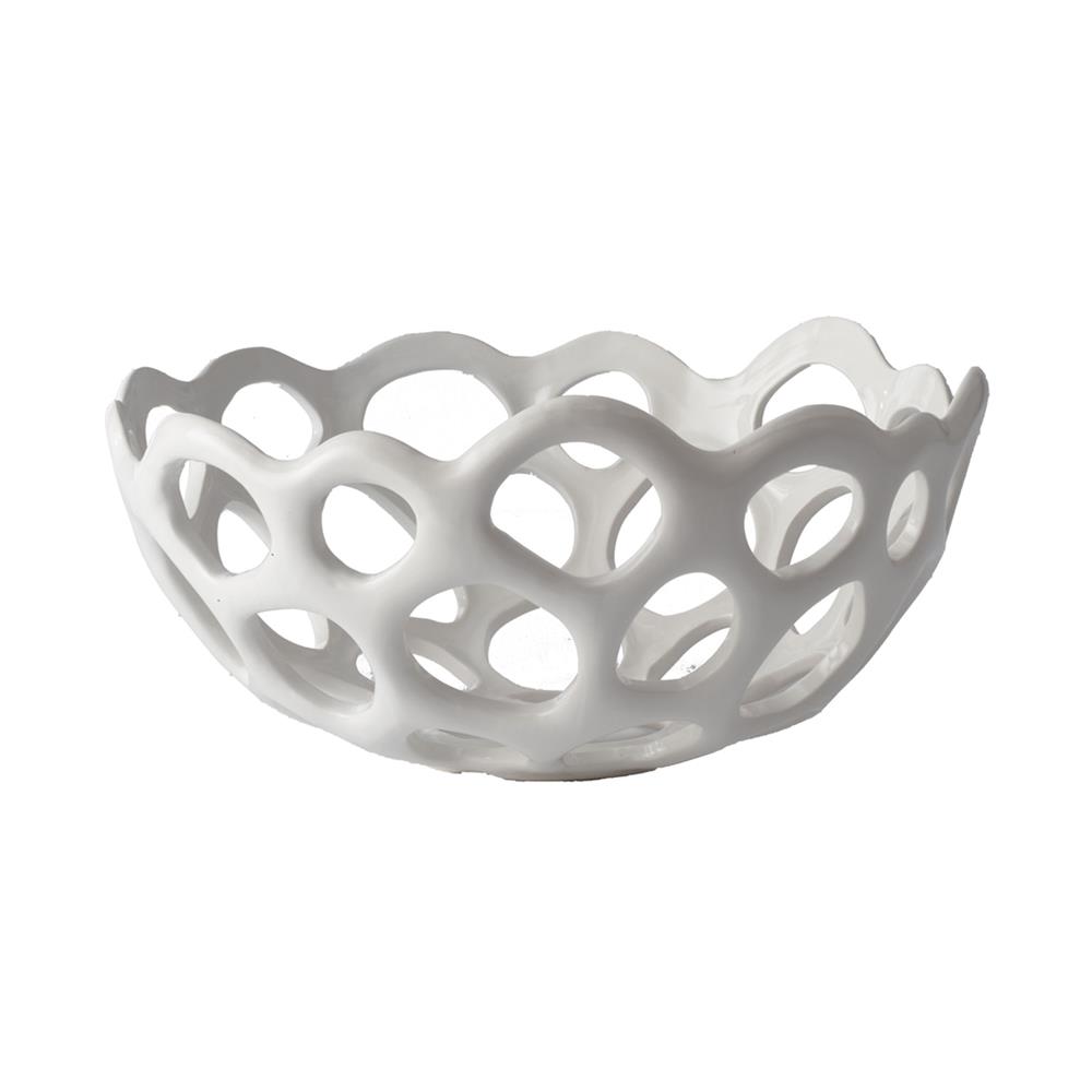 ELK Home 724020 Perforated Porcelain Dish - Sm  in White