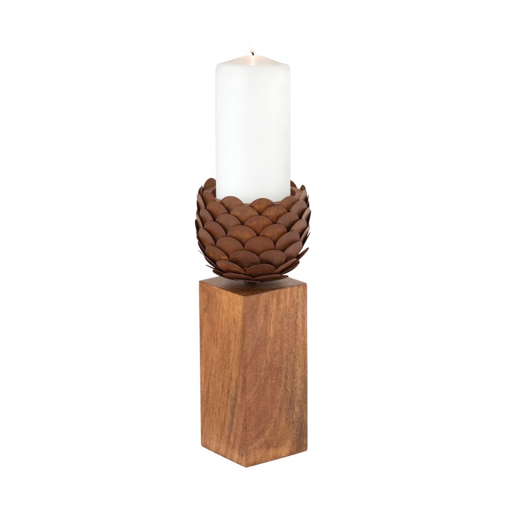 ELK Home 8500-004 Cone Candle Holder - Large in Brown