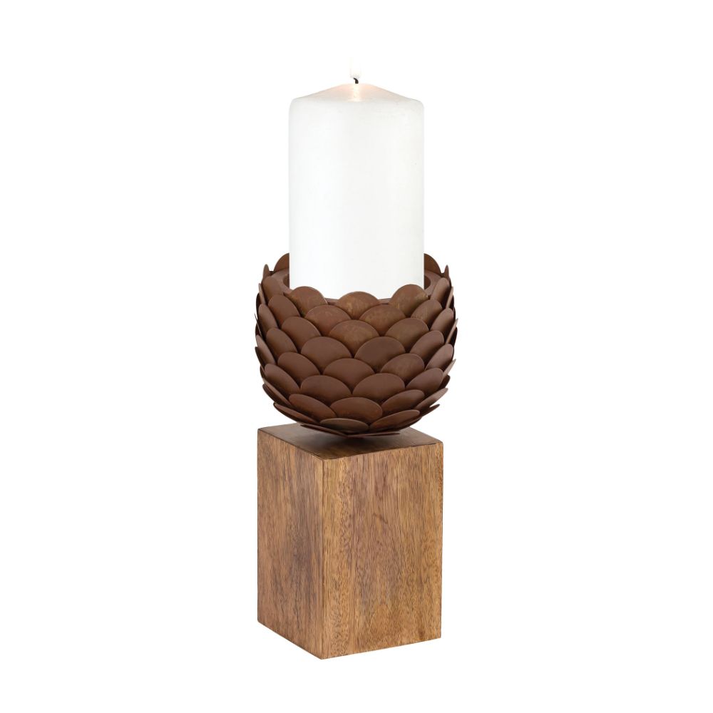 ELK Home 8500-005 Cone Candle Holder - Small in Brown