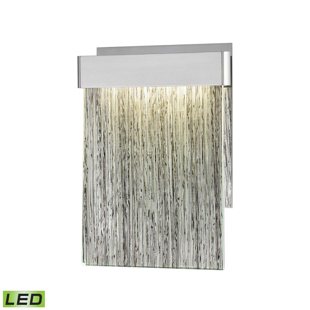 ELK Lighting 85110/LED Meadowland LED Wall Sconce in Satin Aluminum / Polished Chrome