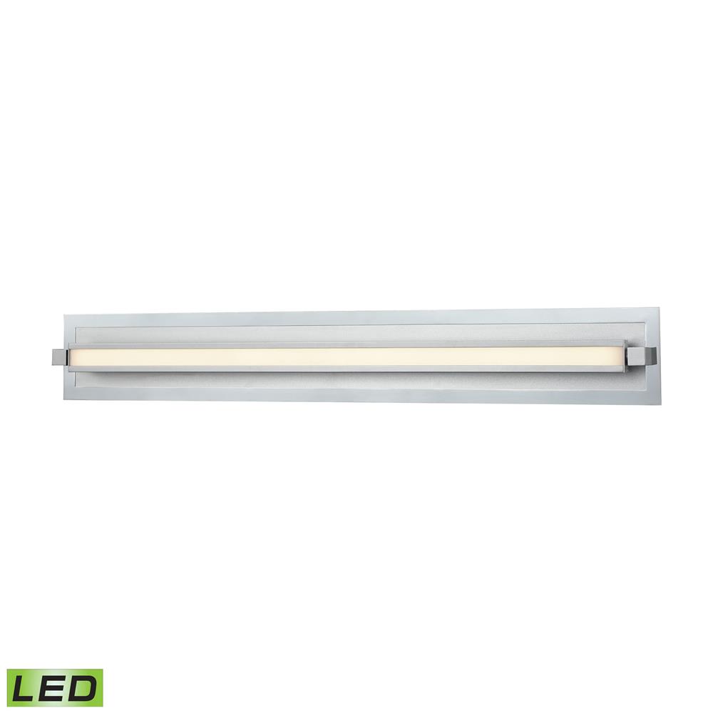 ELK Lighting 85122/LED Kiara LED Vanity Frosted And in Polished Nickel / Satin Aluminum