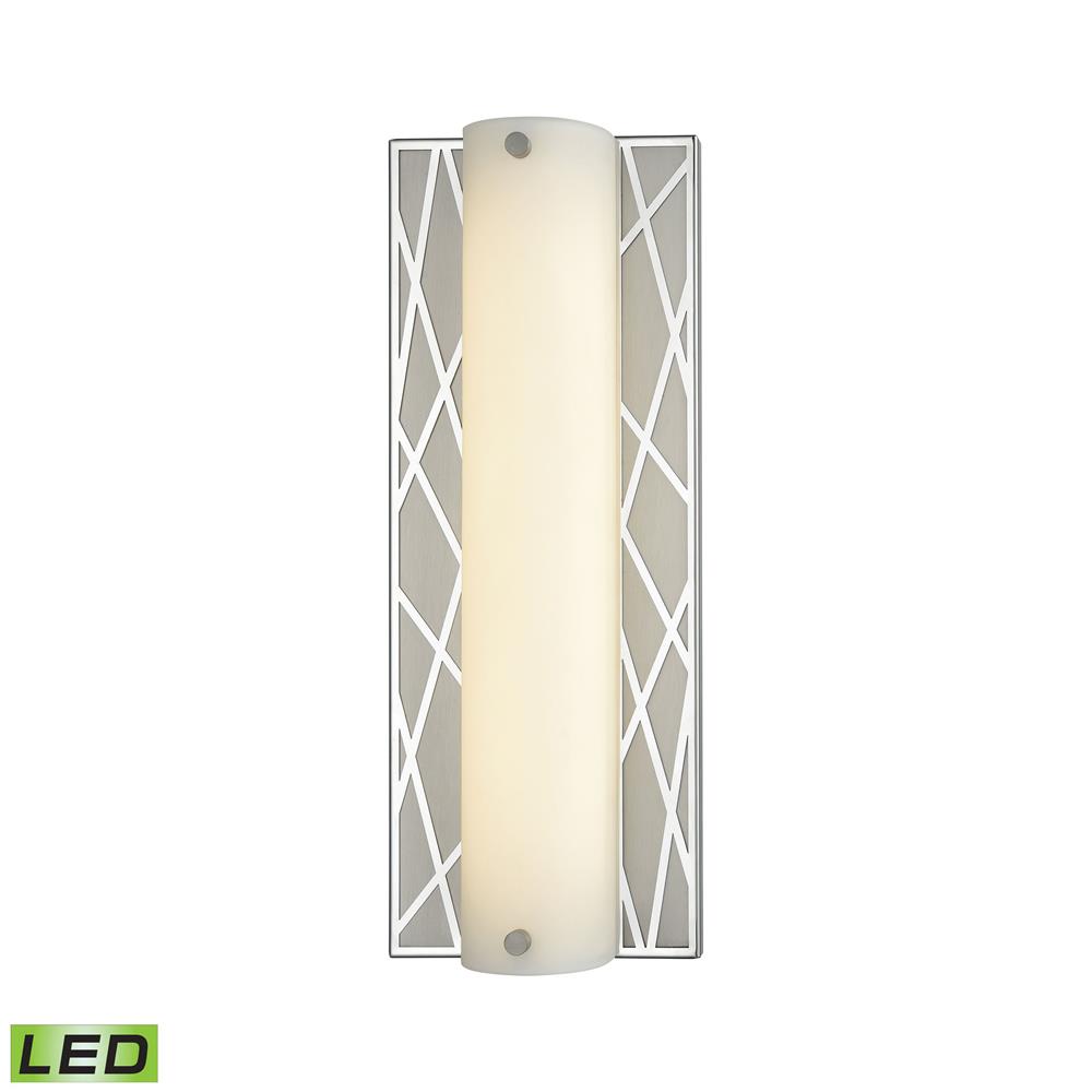 ELK Lighting 85130/LED Captiva LED Vanity in Polished Stainless / Matte Nickel