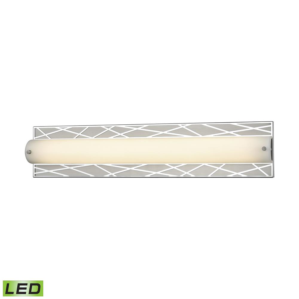 ELK Lighting 85131/LED Captiva LED Vanity in Polished Stainless / Matte Nickel