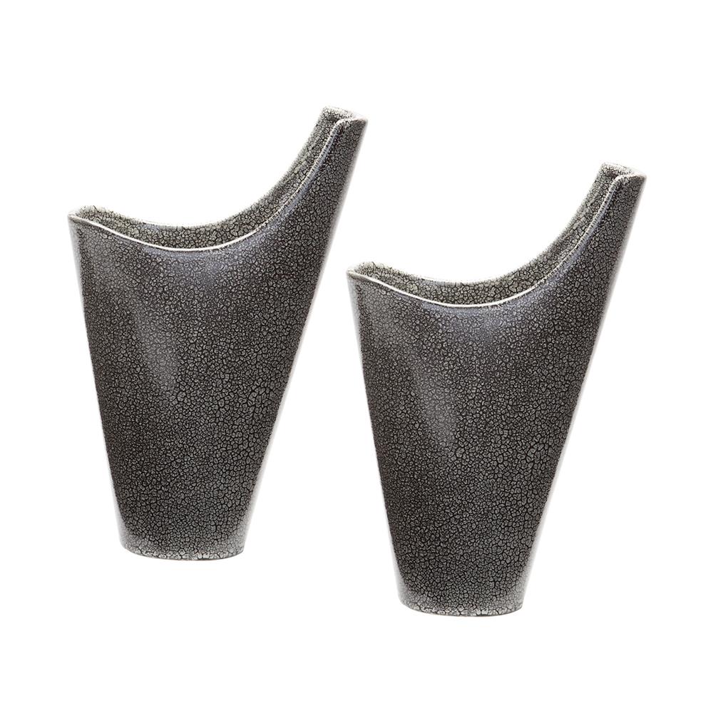 ELK Home 857124/S2  Reaction Filled Vases In Grey -Set Of 2  in Grey
