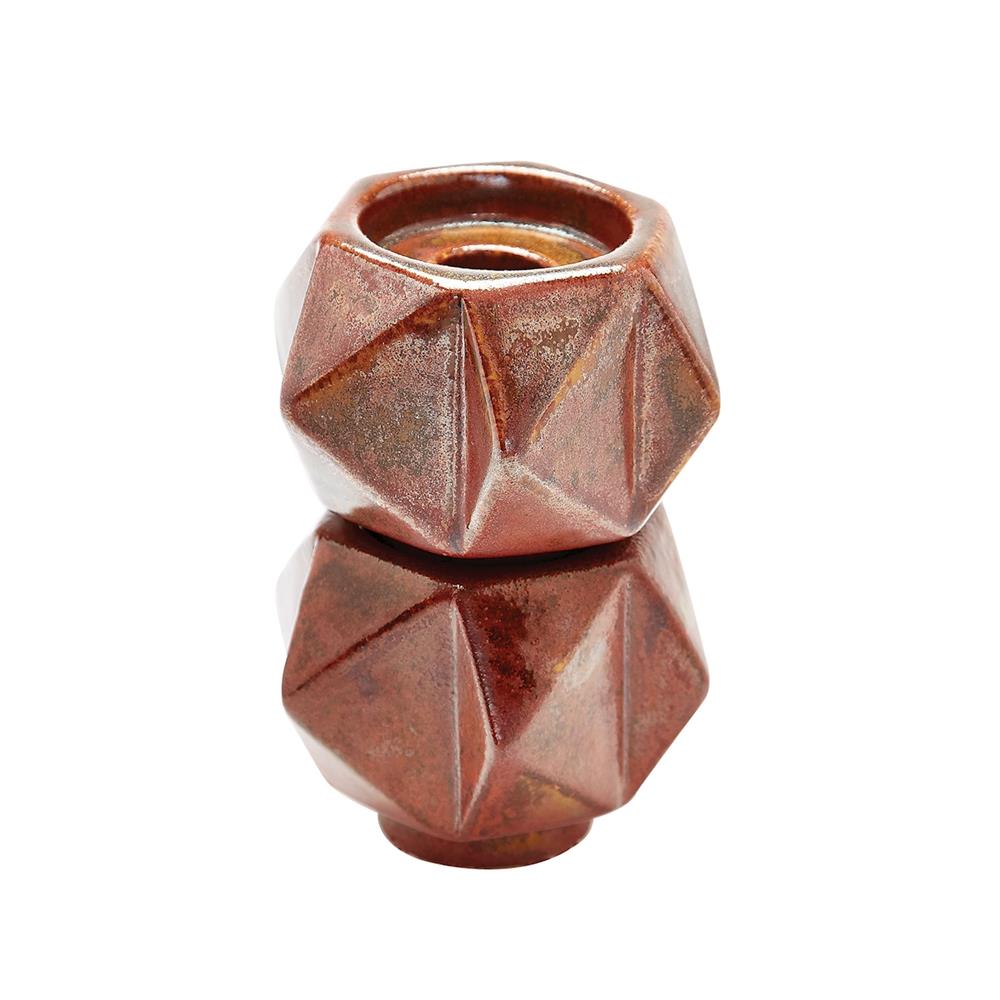 ELK Home 857133/S2  Small Ceramic Star Candle Holders - Russett. Set Of 2 in Russett Bronze