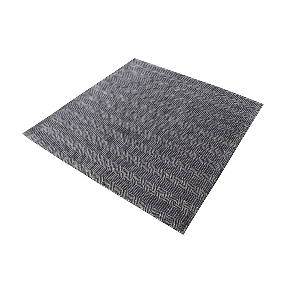 ELK Home 8905-094 Ronal Handwoven Cotton Flatweave In Charcoal - 16-Inch Square