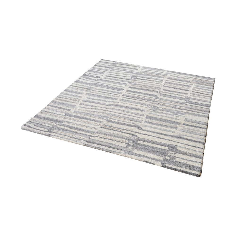 ELK Home 8905-263 Slate Handtufted Wool Rug In Grey And White - 16-Inch Square