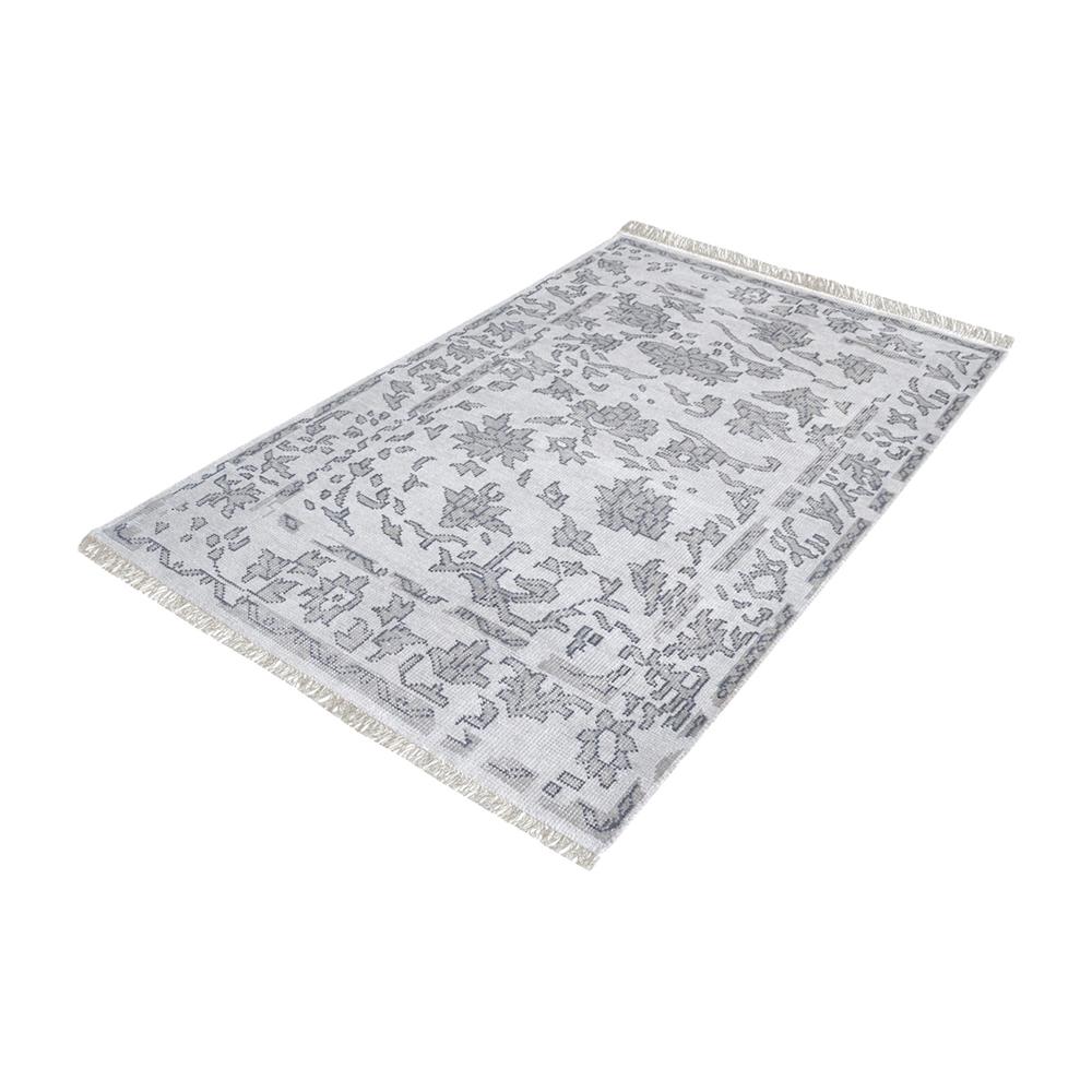 ELK Home 8905-271 Harappa Handknotted Wool Rug In Grey - 5ft x 8ft