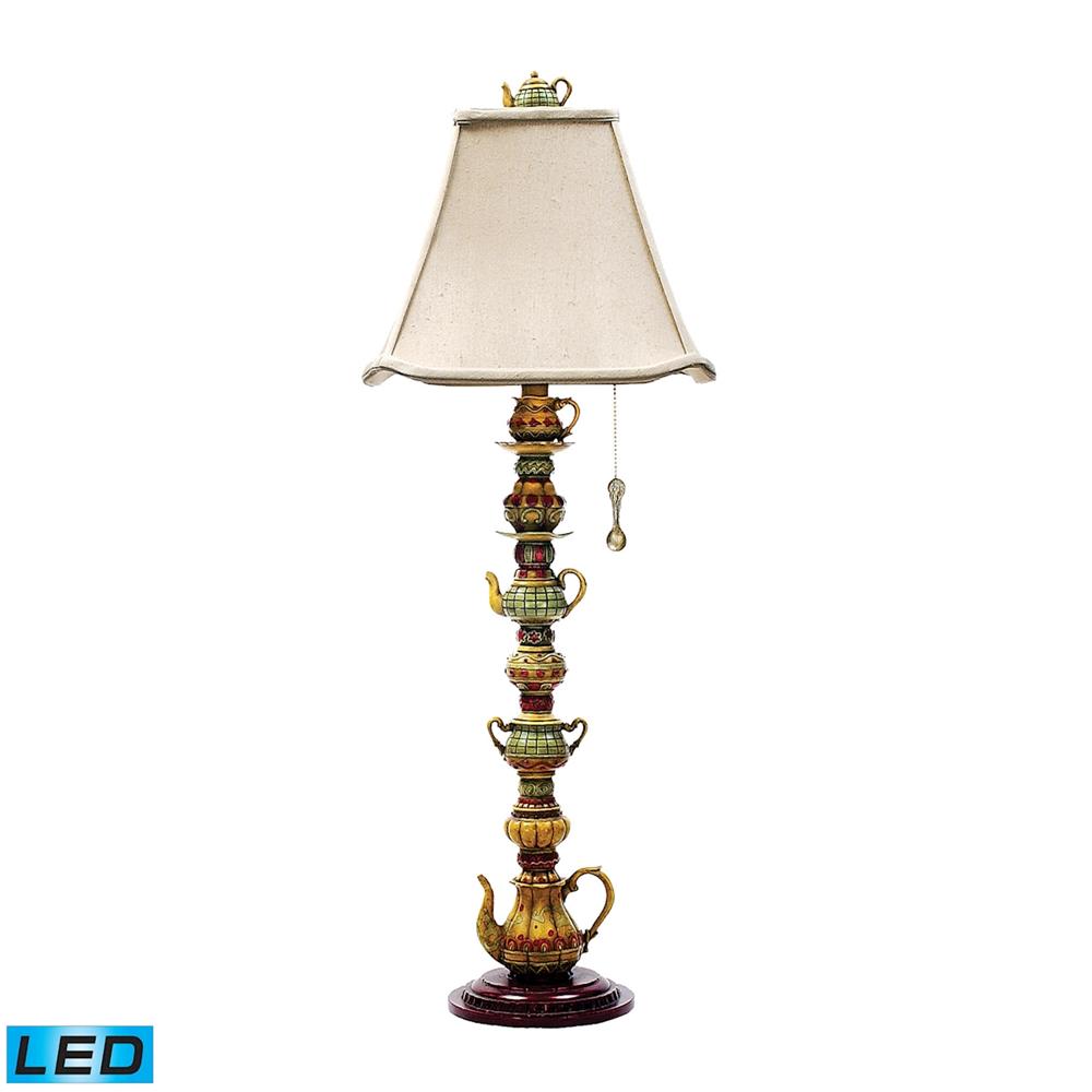 ELK Lighting 91-253-LED Tea Service Candlestick Table Lamp in Burwell (LED)