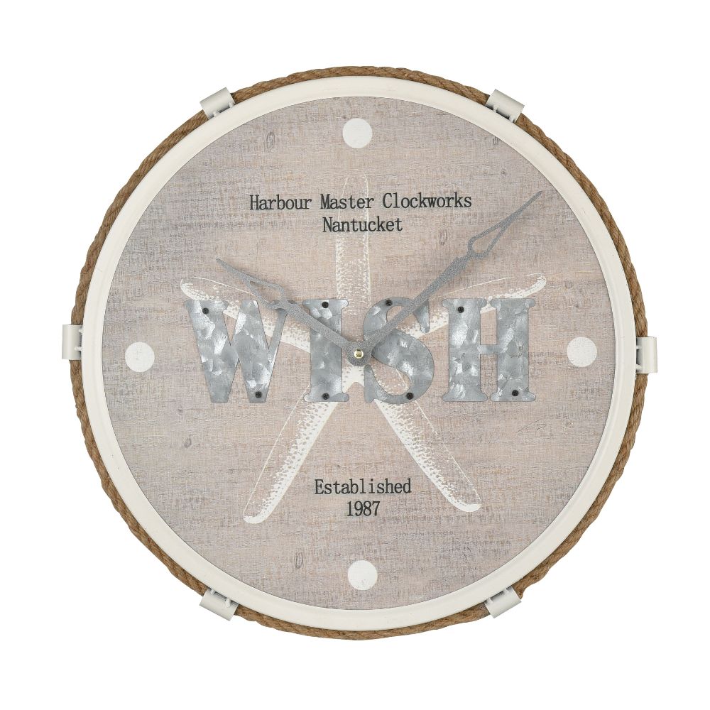 Elk Home 950032 Weston Wish 11-inch Wall Clock - Natural