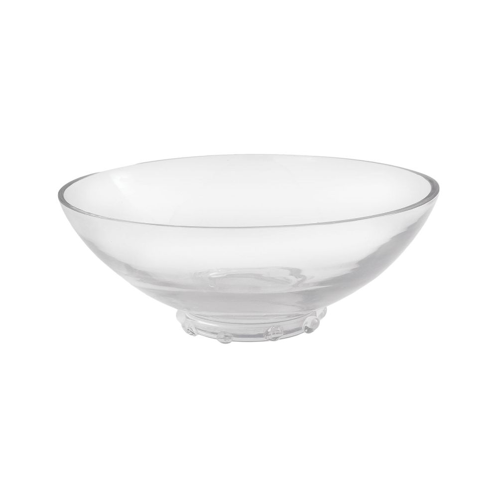 ELK Home BOWL033 Glass Bowl With Hand-Pulled Glass Balls - Small Clear