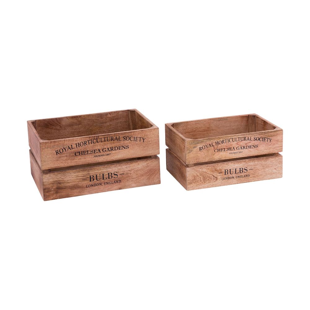 ELK Home BOX002 English Bulbs Boxes (Set of 2) in Brown