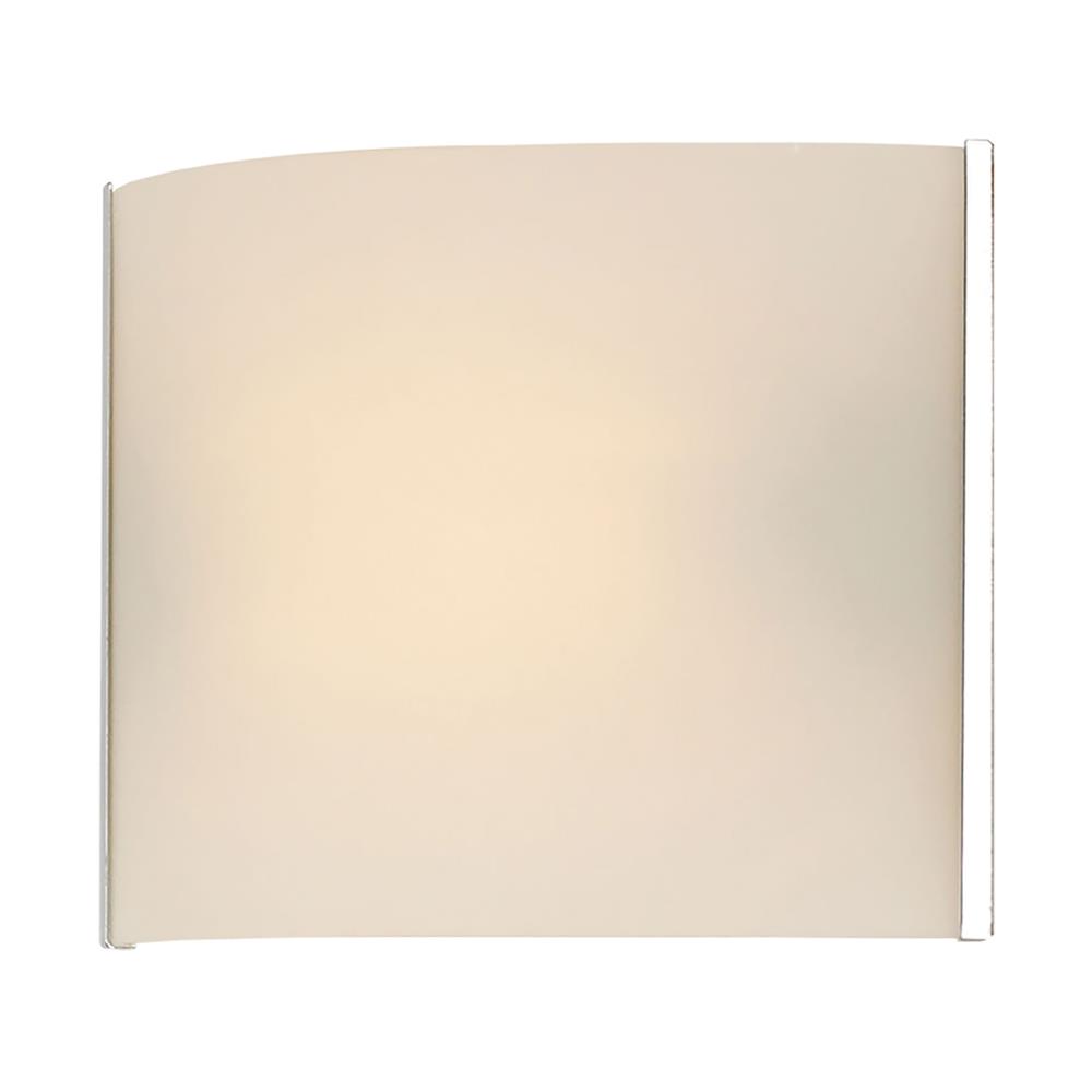 ELK Lighting BV711-10-15 Pannelli 1 Light Vanity In Chrome And Hand-Moulded White Opal Glass