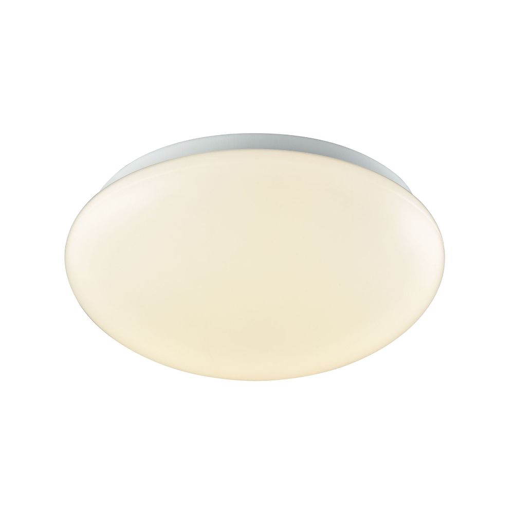 ELK Lighting CL783004 Kalona 1-Light 10-inch LED Flush Mount in White with a White Acrylic Diffuser